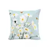 Funda de Almohada de Tela con Margaritas Estilo Transfronterizo, Funda de Cojín Decorativa Acogedora para el Hogar, Cojín de Estilo Pastoral para Sala de Estar y Dormitorio, Soporte Lumbar