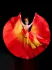 Danza de Apertura Falda Grande Traje de Presentación para Mujer Falda Larga Danza Cuadrada Acompañamiento Musical Ropa de Escenario Coro Grande Falda de Baile