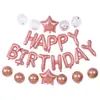 Traje de Globo de Feliz Cumpleaños Látex Lentejuelas Globo Decoración de Fiesta Letras de Aluminio Decoración de Cumpleaños Diseño de Ambiente