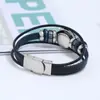 Joyería Popular Transfronteriza Punk Nuevo Estilo 12 Signos del Zodíaco Pulsera de Cuero DIY Multicapa Simple Pulsera de Pareja Accesorios