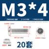 Jinchao M4M5M6M8304 Acero Inoxidable Tornillo de Cabeza Plana Biselada de Cruz Juego de Tuercas Tuerca de Brida Muebles