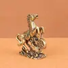 Enfeite de Cavalo do Zodíaco em Cobre Puro, Simbolizando Riqueza Instantânea e Prosperidade, Decoração de Casa em Latão para Sala de Estar e Escritório