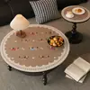 Jogo Americano Redondo Estilo Wabi-Sabi, Lavável, Impermeável, À Prova de Óleo, Toalha de Mesa de Chá, Resistente a Manchas, Toalha de Mesa de Jantar, Luxo Leve, Sensação de Alta Qualidade, Capa de Mesa