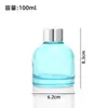 Botella de Aromaterapia de Vidrio de Colores Botella Vacía Botella Volátil de Ratán sin Fuego Botella de Aceite Esencial de Aromaterapia para Hotel Adornos para Baño