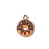 Colgante de aleación de donuts con forma de dibujos animados, accesorios de goteo de aceite, pulsera, collar, joyería para mujer, pequeños accesorios al por mayor