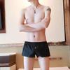 Calça casual masculina Sutong para casa, cintura baixa, boxer, calça de arrotar, lisa, algodão, shorts casuais, fabricantes, atacado
