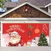 Nuevo fondo navideño transfronterizo, decoración de tela, ambiente, pancarta de Papá Noel, suministros festivos, diseño de accesorios