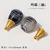 Estilo Tibetano Cuentas Budistas Tres Vías Ágata Natural Dzi Diente de Tigre Pulsera Colgante de Latón Incrustado Pagoda DIY Venta al por Mayor