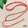 Cordón de Cadena para Colgante de Jade Dorado y Plateado de Cuerda Pura Tejida a Mano Casual Lote Ajustable Collar Marrón Cuerda Trenzada Roja