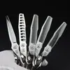 Tesoura de Cabeleireiro Wahl Multi-Dentes de 6,0 polegadas, Tesoura de Corte de Cabelo, Tesoura Dentada, Dentes de Galhada, Dentes Contínuos, Dentes em V, Dentes de Espinha de Peixe