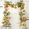 Simulación de rosas, flores falsas, enredaderas, enredaderas, tuberías de agua de aire acondicionado montadas en la pared, refugio sinuoso, techo decorativo para sala de estar, plantas de plástico