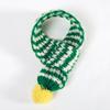 Filhote de cachorro Teddy Bitter Panda Gato Bib Bib Cachorro Natal Cachecol Acessórios Estilo Coreano Cachecol para Animais de Estimação Quente no Outono e Inverno