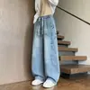 2026 High Street Jeans Bootcut Lavado Novo Estilo Retrô Americano Calças Compridas Masculinas Soltas para Jovens Estilo Primavera Outono