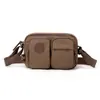 Bolsa de celular feminina, pequena bolsa de ombro de nylon, resistente à água, estilo casual, com múltiplos compartimentos, tecido Oxford, adequada para o dia a dia