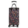 Carrito pequeño para la compra del hogar rueda universal carrito de compras portátil bolso de mano bolsa de compras de papel de aluminio aislante bolsa con ruedas venta al por mayor