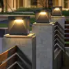 2026 Lámpara de Poste de Puerta Simple Nueva Cabezal de Lámpara Solar para Postes de Puerta para Patio de Villa Lados de la Puerta Accesorios de Iluminación Decorativos para Patio