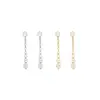 Pendientes de Plata de Ley S925 con Cadena de Borlas y Circonitas, Lujo Ligero, Elegantes, Compactos, Gama Alta, Exquisita Joyería para Orejas para Mujeres