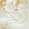 Europa e Estados Unidos transfronteiriço novo feminino aço inoxidável aço titânio não desbota dourado pingente corrente clavícula colar de amor