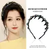 Diadema de Cabello Prensado de Cristal 2025 Nueva para Mujer con Peine Antideslizante Superior de Calavera Paquete de Cabello con Pedrería Diadema Diadema de Gama Alta