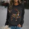 Ropa de Mujer Transfronteriza Europea y Americana Temu Amazon Sudadera de Cuello Redondo con Mangas Raglán y Estampado Digital 3D para Ropa de Trabajo y Ocio de Mujer