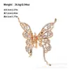 Accesorio para el Cabello Estilo Coreano Ins Pinza para Moño Completa de Diamante Mariposa Pinza para el Cabello Popular Transfronteriza Accesorio para el Cabello Mariposa Pinza para el Cabello