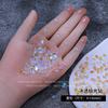 Rhinestones Blancos Irregulares de Mini Tamaño Plano de Fondo Aurora Hielo Transparente para Decoración de Uñas