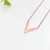 Collar de Acero Inoxidable para Mujer Joyería de Nicho Versátil Colgante de Cobre Cadena Elegante para Clavícula Joyería Cadena de Lujo Ligero