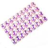 Pedrería de Vidrio para Coser a Mano, Pedrería de Vidrio Ovalada y en Forma de Huevo con Fondo Plano y Doble Agujero para Ropa DIY Cristal