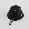 Sombrero de Bebé Estilo Coreano Moda de Verano Estampado Sombrero de Pescador de Ala Ancha para Niños y Niñas, Sombrero de Cubo Lindo y Versátil, Estilo Delgado
