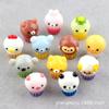 Oso cerdito, panda, pollito, comida, pastel de juego, accesorios de resina, bricolaje, micropaisaje, decoración de casa de muñecas, adornos al por mayor