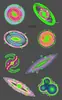 Adesivo de Tatuagem Infantil Cartoon Luminoso Exploração Espacial Star Trek Adesivo Fofo de Fantasia Cartoon
