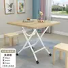 Mesa Plegable, Mesa de Comedor Plegable, Mesa de Comedor Doméstica Simple, Puesto de Casa de Alquiler, Mesa de Comedor Simple para Apartamento Pequeño