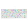 Teclado mecánico Senrui AK87 con teclas completas, iluminación RGB mágica, eje verde y rojo para juegos