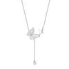 Colar de borla de borboleta de prata esterlina s925, colar feminino estilo nicho, corrente, pingente de colar elegante, nova joia da moda
