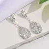 Pendientes de Alta Gama Modernos y Exquisitos, Pendientes Soldados de Gota de Agua, Joyería Femenina para el Trabajo, Joyería al por Mayor, Transfronterizo
