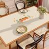 Mantel de Mesa de Cuero de Dibujos Animados, Impermeable, Antideslizante, Fácil de Cuidar, Resistente a Manchas, No Requiere Lavado, Limpieza de Comida con un Solo Toque, Escritorio de Envío Directo