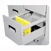 Gabinete de cajón lateral de mesa de dos cubetas gabinete móvil de tres cubetas caja de tarjetas de cuatro cubetas archivador gabinete de oficina gabinete de hierro móvil gabinete con clip para colgar
