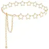 Joyería Corporal Minimalista Estilo Europeo y Americano Hueco de Moda Ropa Moda Transfronteriza Chica Picante Estrella Cadena Metálica Dulce Fresca Accesorios Cadena de Cintura