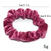60 Colores Suministro Transfronterizo Color Puro Terciopelo Coreano Hilo Dorado Cerdo Intestino Delgado Anillo para el Cabello Elástico Accesorios para el Cabello Europeos y Americanos Tocado para Mujeres