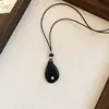 Colar de resina com zircônia em formato de coração, flor, estrela, geométrico estilo coreano, corrente para suéter de luxo leve, acessório moderno e elegante