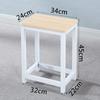 R* Taburete Cuadrado Simple Taburete de Comedor Silla de Entrenamiento para Mesa de Comedor en Casa Taburete de Hierro de Madera Taburete de Color Elevación Adulto Taburete de Taller de Fábrica
