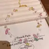 Collar de Perlas Rosadas con Cuentas para Mujer, Apilamiento Dopamina con Falda, Accesorios para Collar, Cadena para Clavícula Estilo Vacaciones Exagerado