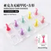 Soporte para uñas japonés para práctica de arte de uñas, soporte para uñas con base de diamante, piezas de arcilla para uñas, estante de práctica para exhibición de trabajos de arte de uñas de barro