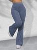Calça Legging de Yoga Transfronteiriça da Amazon, Respirável, de Perna Reta, Levanta Bumbum, Justa ao Corpo, com Bolsos, Flare, Alta Elasticidade, Alonga as Pernas, para Mulheres, Realça o Bumbum