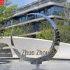 Fábrica Fornecimento direto de aço inoxidável corredor escultura jardim imobiliário paisagem corredor metálico grande estrutura de aço escultura