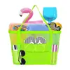 Bolsa de praia grande em malha respirável para guardar roupas de banho, maiôs, toalhas e brinquedos. Ideal para viagens e passeios.