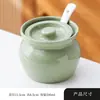 Olla de barro olla para guisar baño maría para una persona snacks Shaxian olla para guisar huevo al vapor con tapa olla para sopa olla de cocción lenta de cerámica tazón para sopa