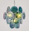 Lustre de Vidro Murano Transfronteiriço Francês Retrô de Alto Padrão para Sala de Jantar Luz de Luxo Leve Luminárias de Arte para Quarto
