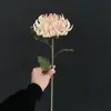 Venta al por mayor transfronteriza de crisantemos artificiales de PU de un solo tallo con temática de otoño, incluyendo caléndulas y crisantemos con relleno central, para decoración del hogar, exhibición y accesorios de fotografía