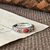 Anillo Artístico de Estilo Retro Chino Nuevo de Zhenxin, Anillo Versátil de Estilo Étnico con Patrón de Nube Auspiciosa para Mujer, Directo del Fabricante